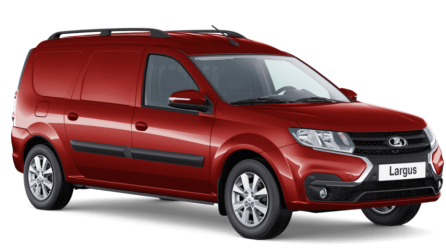 Красная LADA Largus фургон