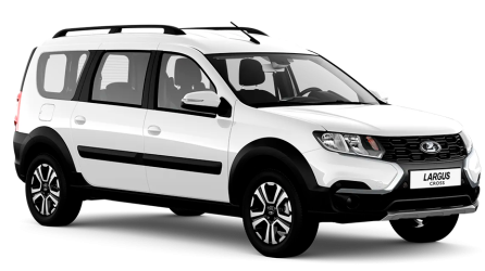 Белая LADA Largus Cross [Кросс]