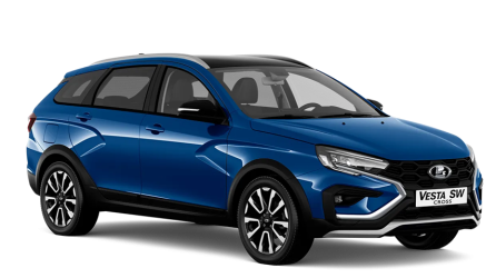 Синяя LADA Vesta SW Cross [Универсал Кросс]